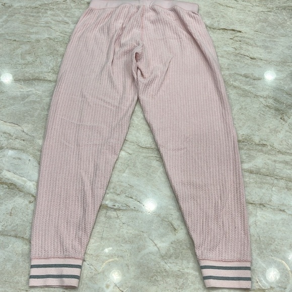 PJ Salvage | Waffle Knit Pajama‎ Jogger Pants | Pale Pink | Size Small - Picture 2 of 6